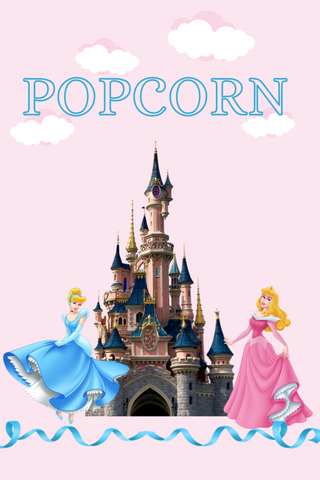 Princess  Popcorn Box
